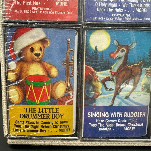 Vintage Christmas Cassette Tapes Nelsons Sampler 1991 Set of 8 Classic Songs - Picture 7 of 10